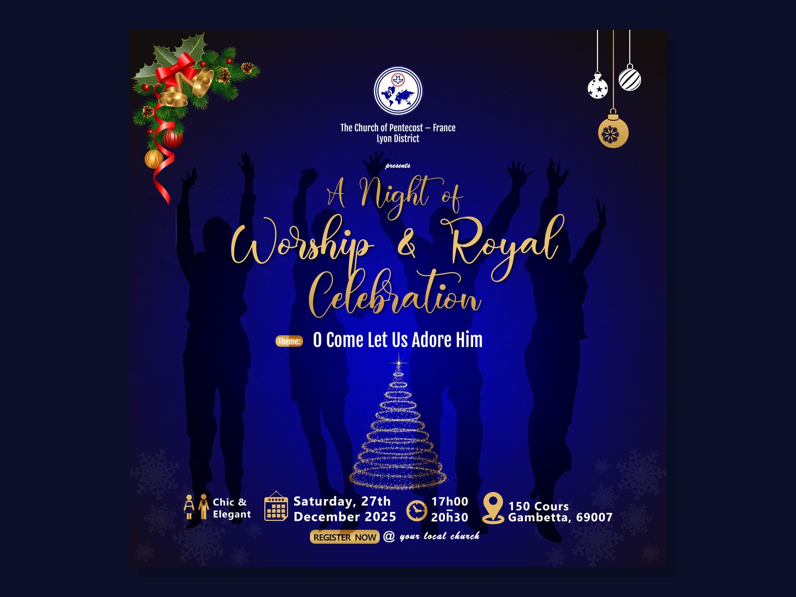 Pentecost Worship & Royal Celebration Flyer
