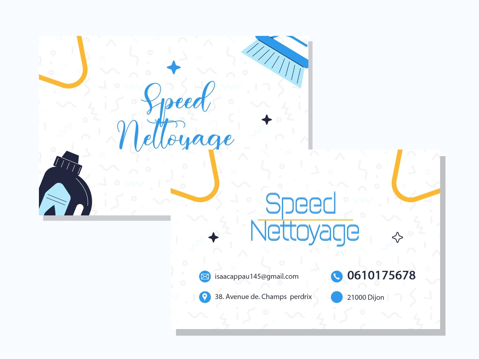 Speed Nettoyage Light Business Card